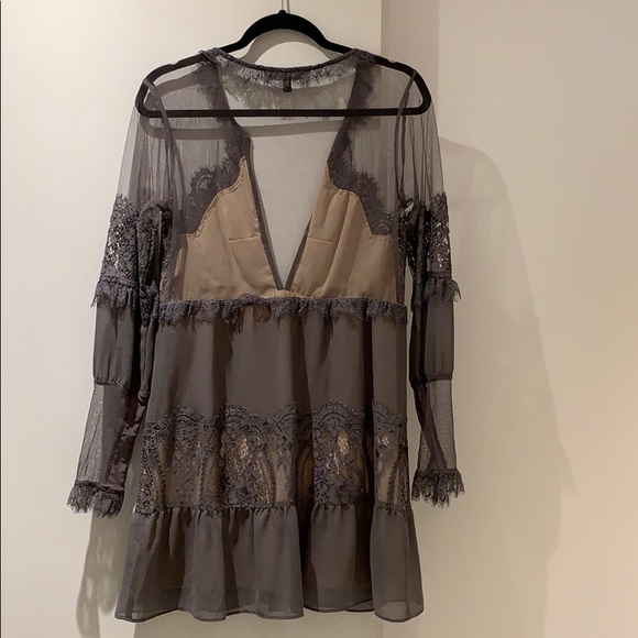For Love and Lemons Frilled Mini Dress - Picture 3 of 6